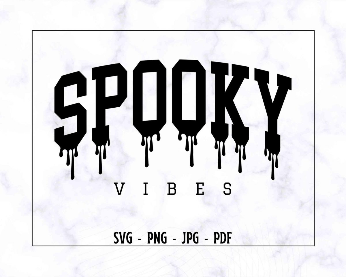 Retro Spooky Vibes SVGPNG Shirt Halloween Funny Design