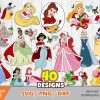 Royal Christmas Clipart Collection Princess SVGs PNGs for Crafting