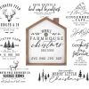 Rustic Farmhouse Christmas SVG Sign Bundle Cut Files for Cricut