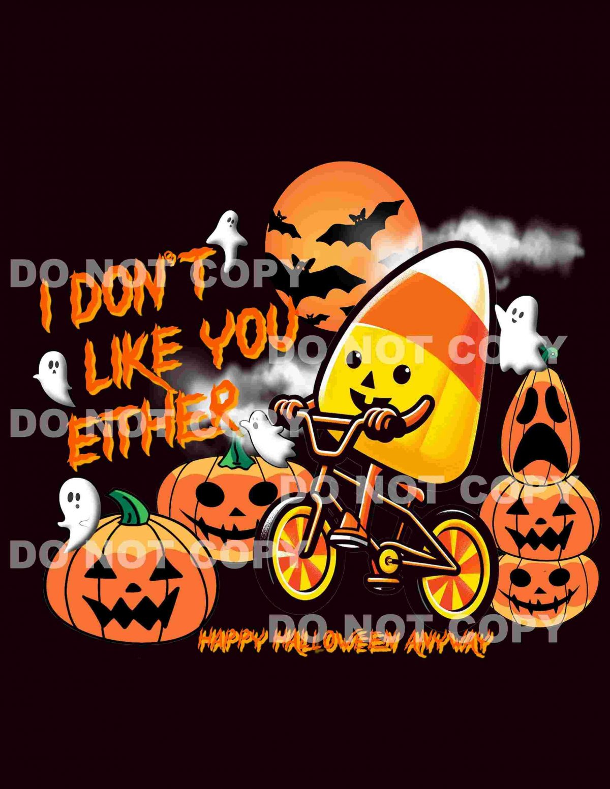 Sassy CandyCorn on a Bike No Love Lost