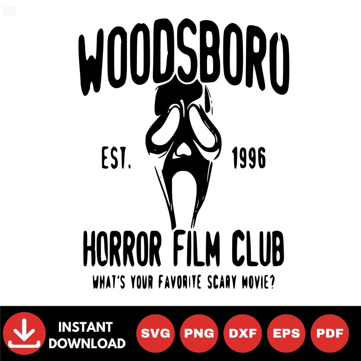 Scream Movies SVG Collection Woodsboro High Horror Characters