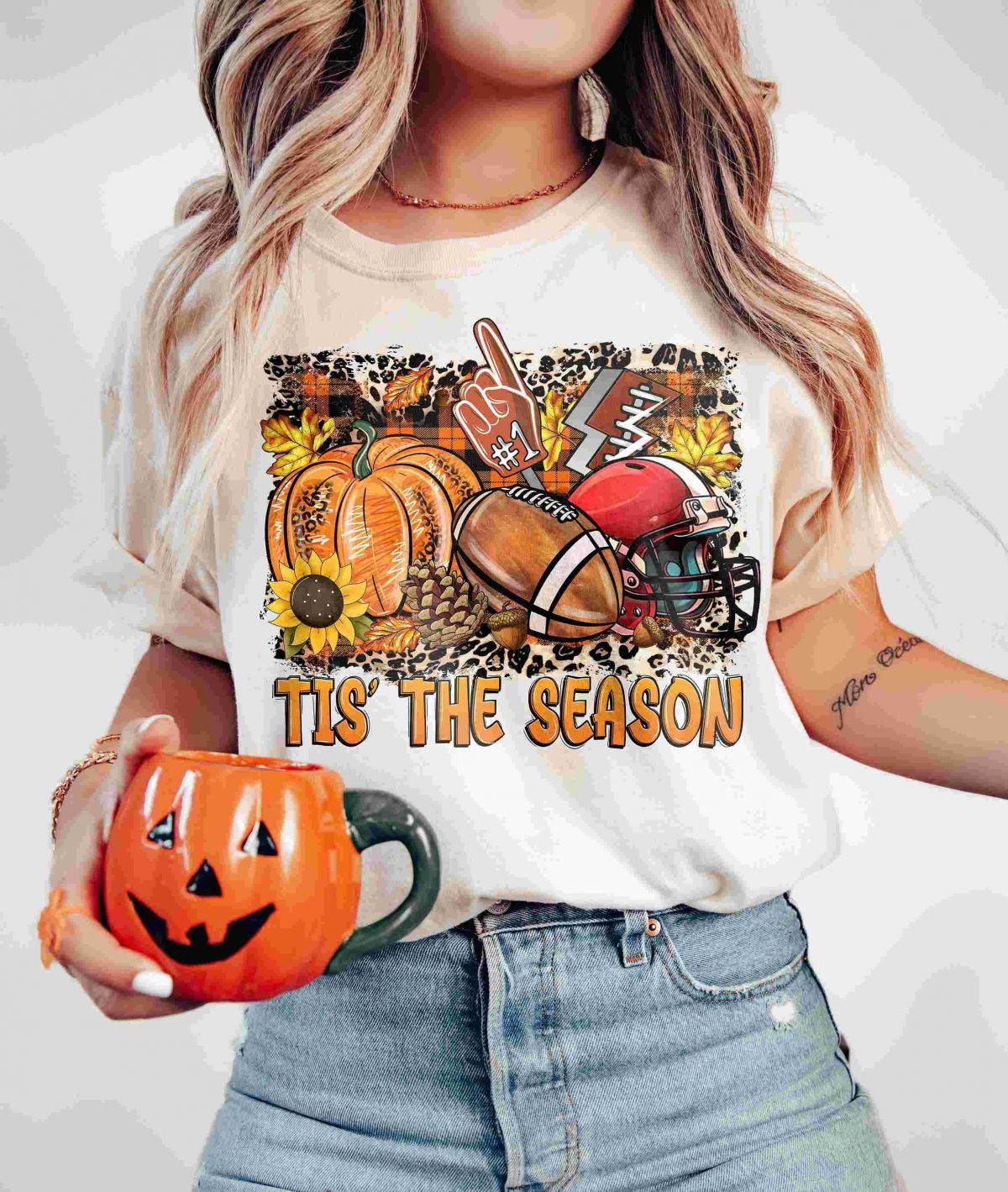 Seasonal American Football Sublimation Designs Fall Autumn PNG