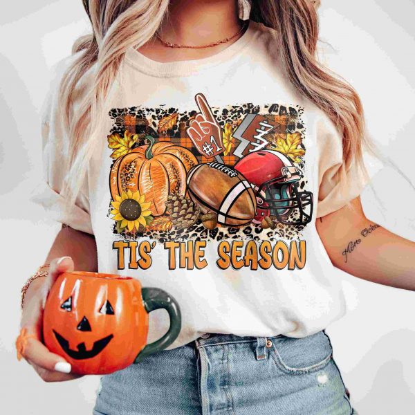 Seasonal American Football Sublimation Designs Fall Autumn PNG