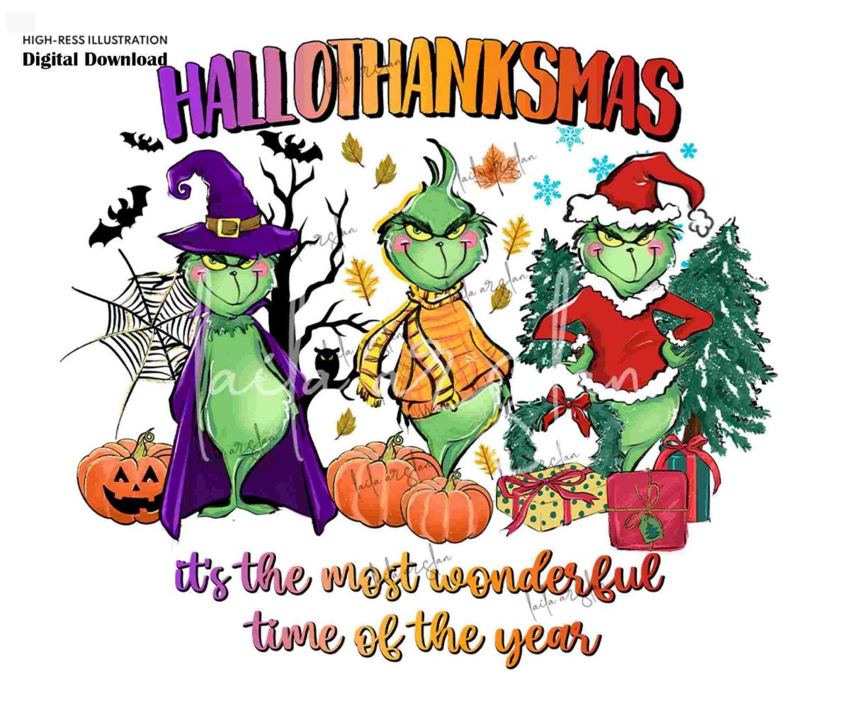 Seasonal Png Designs Bundle Halloween Thanksgiving Christmas