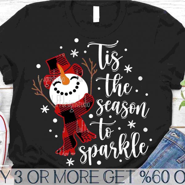 Shine Bright This Season with Snowman Snowflake SVG Christmas PNG