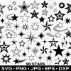 Shine with Stars SVGPNG ClipArt Bundle for Sublimation Cricut