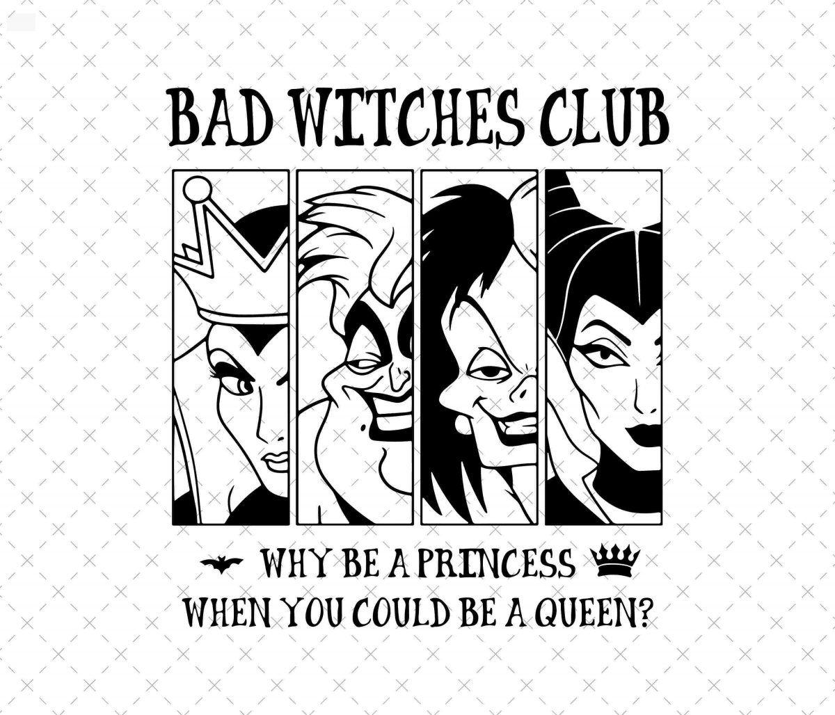 Sinister Witches Club SVG Rebel Girls PNG Villain Gang SVG Wicked