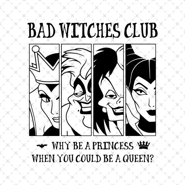 Sinister Witches Club SVG Rebel Girls PNG Villain Gang SVG Wicked