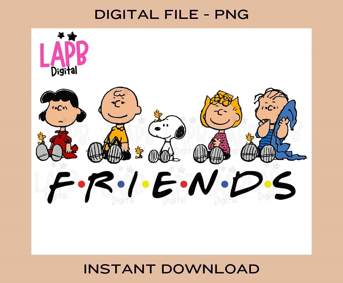 Snoopy and Peanuts Gang Friends SVG Instant Download