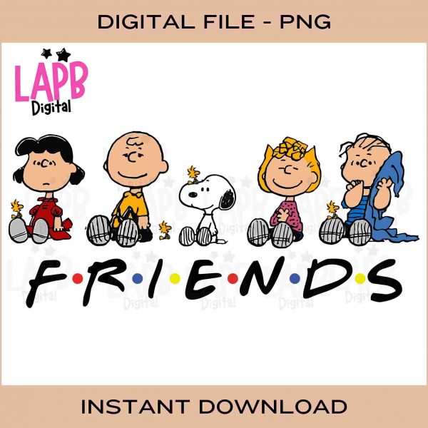 Snoopy and Peanuts Gang Friends SVG Instant Download