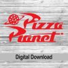 Space Pizza with Planets svg png jpg eps Instant Download