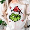 Sparkly Sequin Grinch Face PNG Happy Grinchmas PNG Luxe Stanley PNG