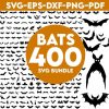 Spooky 400 Bat SVG Bundle for Halloween Png Svg Files for Cricut