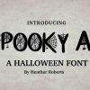 Spooky AF Halloween Font SVG Scary Cricut Instant Download