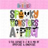 Spooky Alphabet SVG Monster Clipart Instant Download Cute