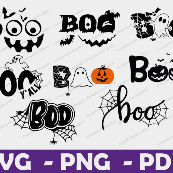 Spooky Baby Ghost SVG for Halloween Crafts Cricut Silhouette Cut