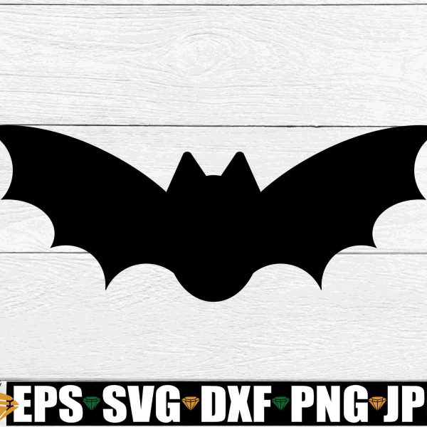 Spooky Bat SVG Clipart for Halloween Party Decor