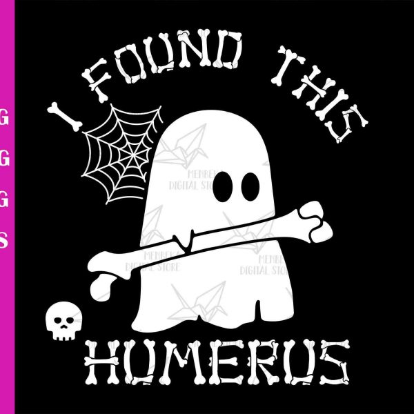 Spooky Bone SVG Halloween PNG Funny Ghost Cricut Cut File Digital