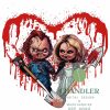 Spooky Bride of Chucky Halloween Horror PNG for Sublimation