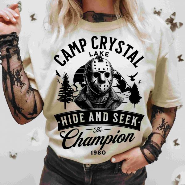 Spooky Camp Crystal Lake Halloween Horror PNG with Jason Sublimation