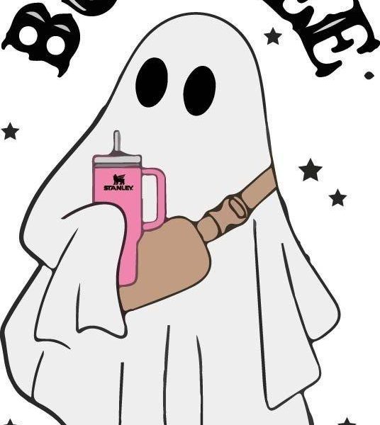 Spooky Chic Ghost SVG PNG PDF JPG for Halloween Fun