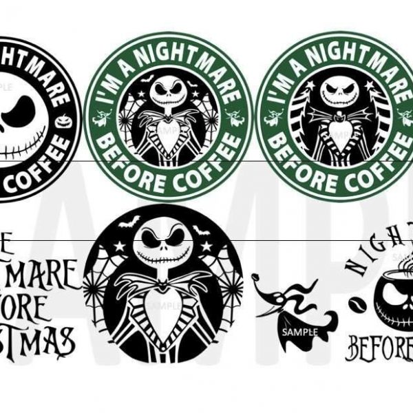 Spooky Christmas SVG PNG digital download Nightmare before Christmas