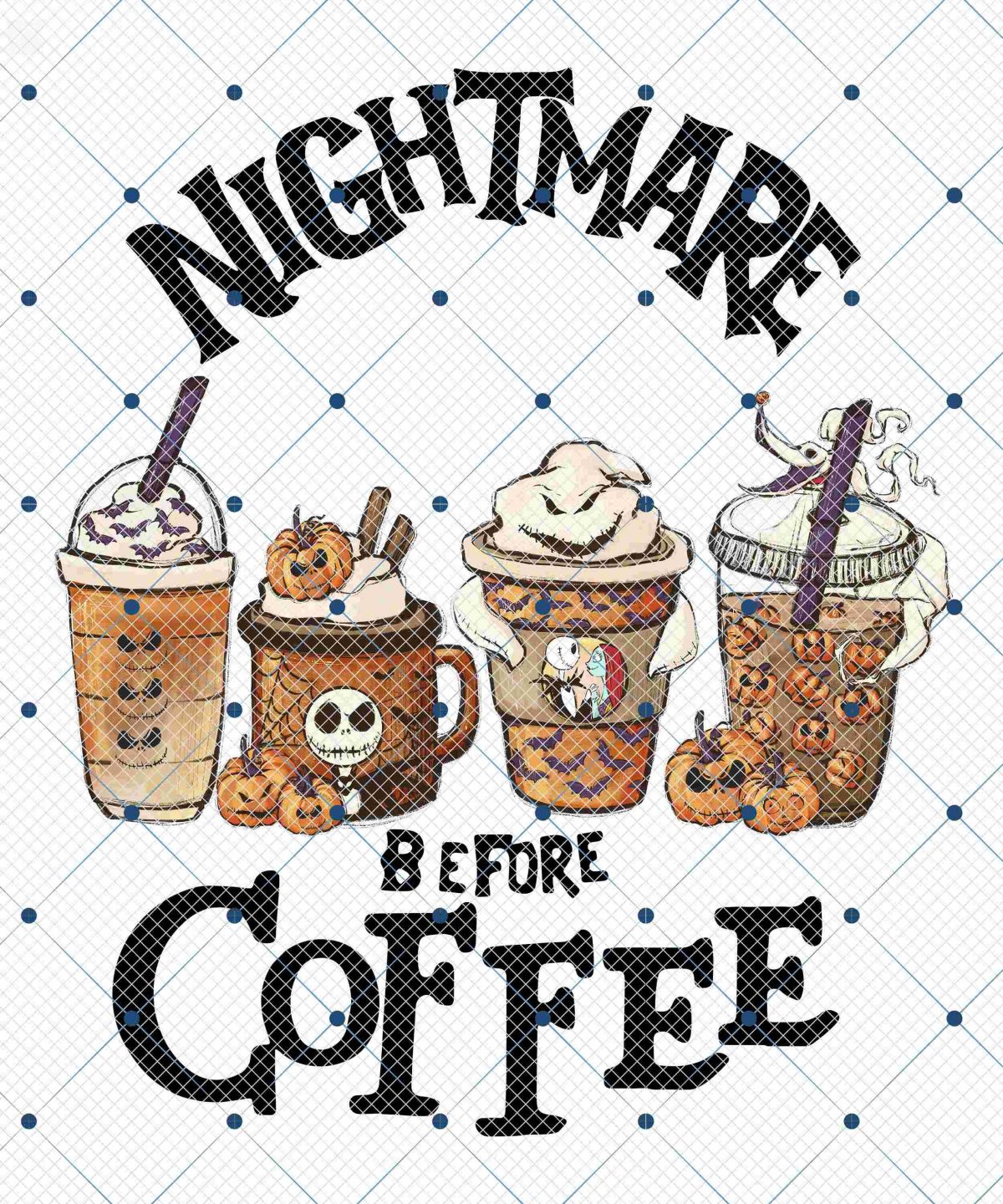 Spooky Coffee Lover Jackh Halloween Magic Castle Png