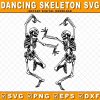 Spooky Dancing Skellies SVG PNG EPS Dxf for Halloween Shirt Designs