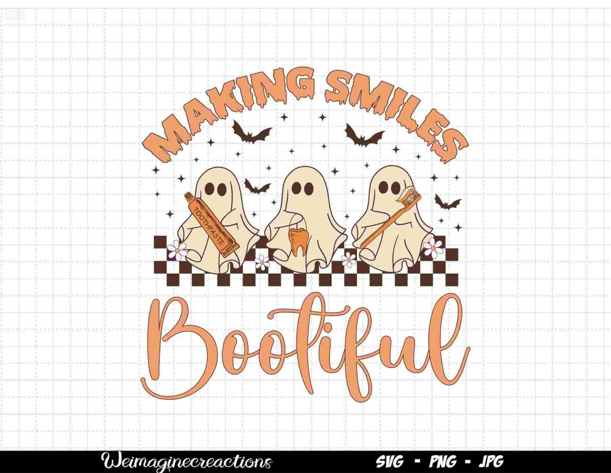 Spooky Dentist SVG PNG Trendy Halloween Pediatric Dentist Digital