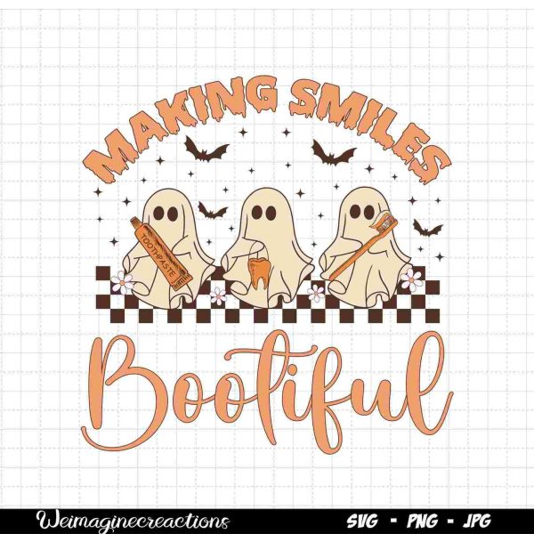 Spooky Dentist SVG PNG Trendy Halloween Pediatric Dentist Digital