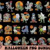 Spooky Dinosaur Halloween Bundle Trex Kid Skeleton Mummy Pngs