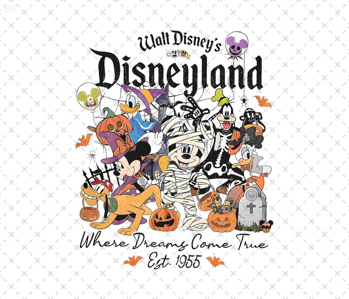 Spooky Disneyland Halloween PNG with Mickey Mouse for a Festive Trick