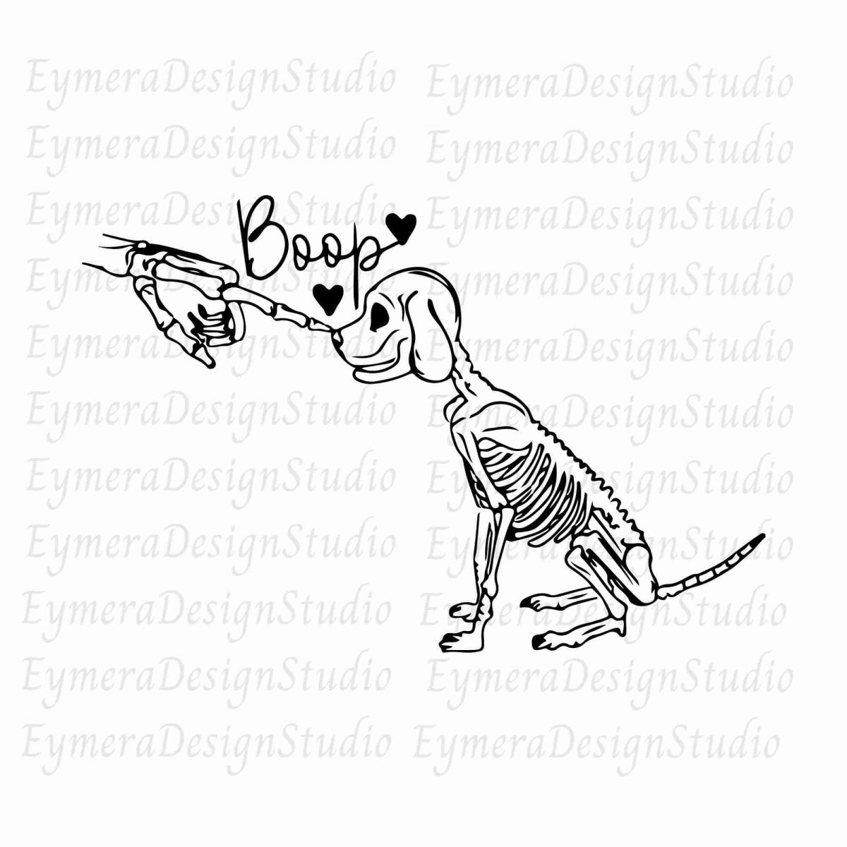 Spooky Dog Skeleton Halloween SVG PNG Bundle Funny Png Files for