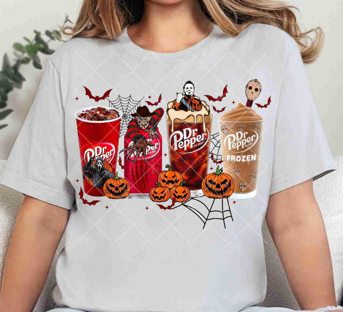 Spooky Dr Pepper Halloween Party PNG for Sublimation