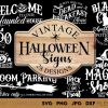 Spooky Farmhouse Halloween Bundle Sign Decor SvgPng Files