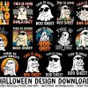 Spooky Fun Halloween PNGs Ghosts Boo Sheet Cute Gifts for Party