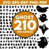 Spooky Ghost Bundle SVG PNG Clipart Cut Files for Cricut