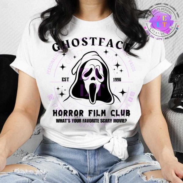 Spooky Ghost Face Scream PNG Digital Horror Film Halloween Fear Fan