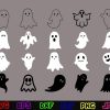 Spooky Ghost SVG for Halloween Boo Cut File Cute Scary Design