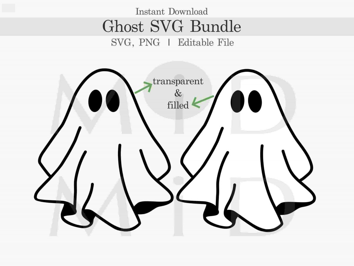 Spooky Ghost Svg Png Bundle for Halloween Crafting Fun