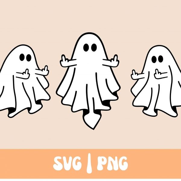 Spooky Ghost SVG PNG Collection for Halloween Fun