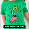 Spooky Ghostbusters Slimer Costume SVG PNG Files for DIY Decal