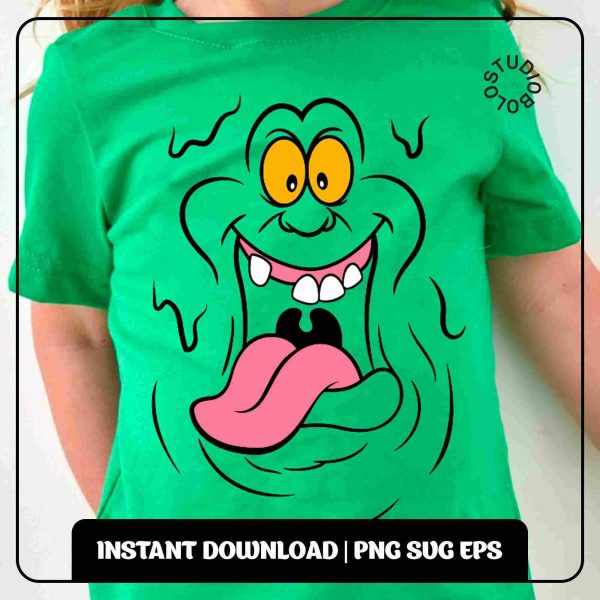 Spooky Ghostbusters Slimer Costume SVG PNG Files for DIY Decal