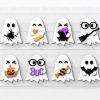 Spooky Ghosts Bundle SVG Halloween Laser Cut Files Glowforge