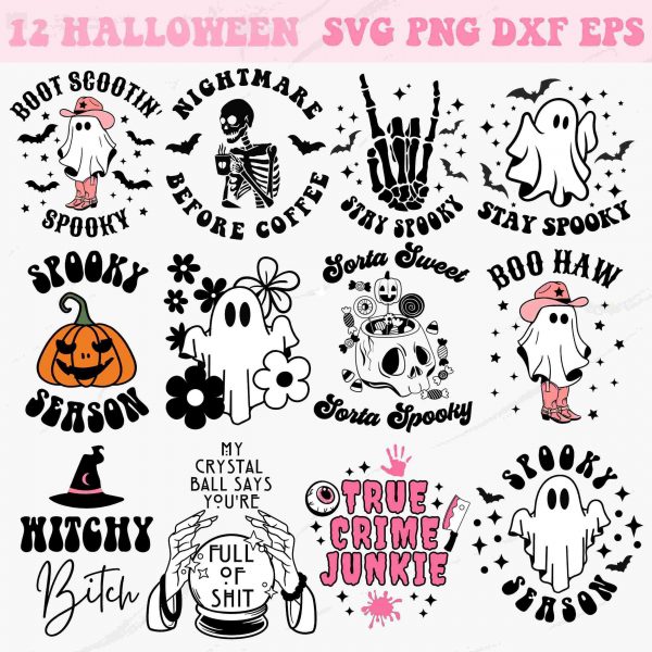 Spooky Halloween and Trendy Season SVG Files for Cricut