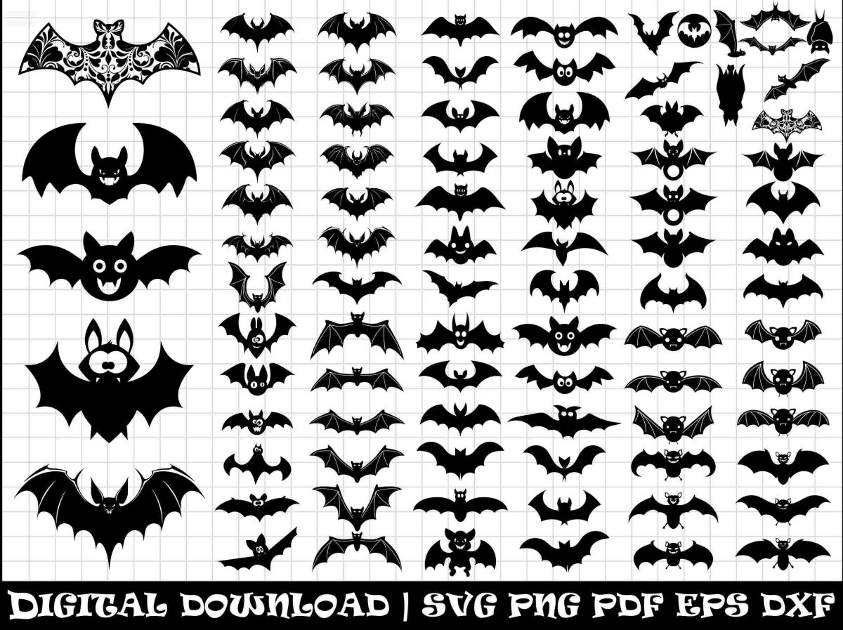 Spooky Halloween Bat SVG Bundle for Cricut and Silhouette