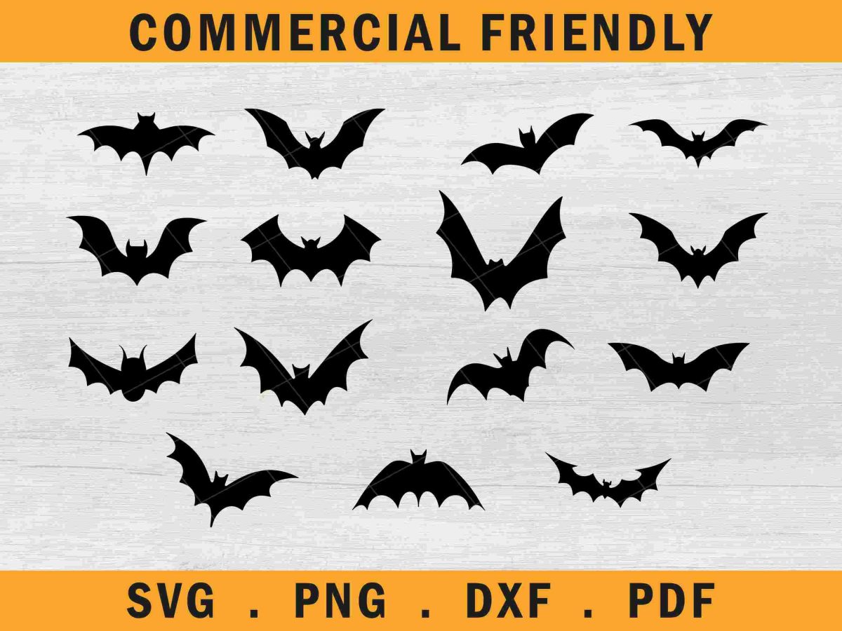 Spooky Halloween Bat SVG Bundle for Decor and Decals