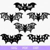 Spooky Halloween Bat svg Bundle for Laser Cutting and Decor