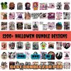 Spooky Halloween Bundle 1200 Designs PNG SVG Packs for Sublimation