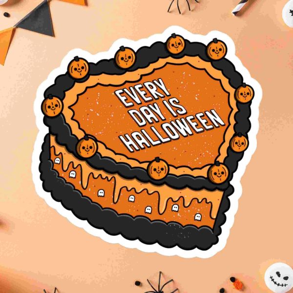 Spooky Halloween Cake Sticker Collection SVG PNG